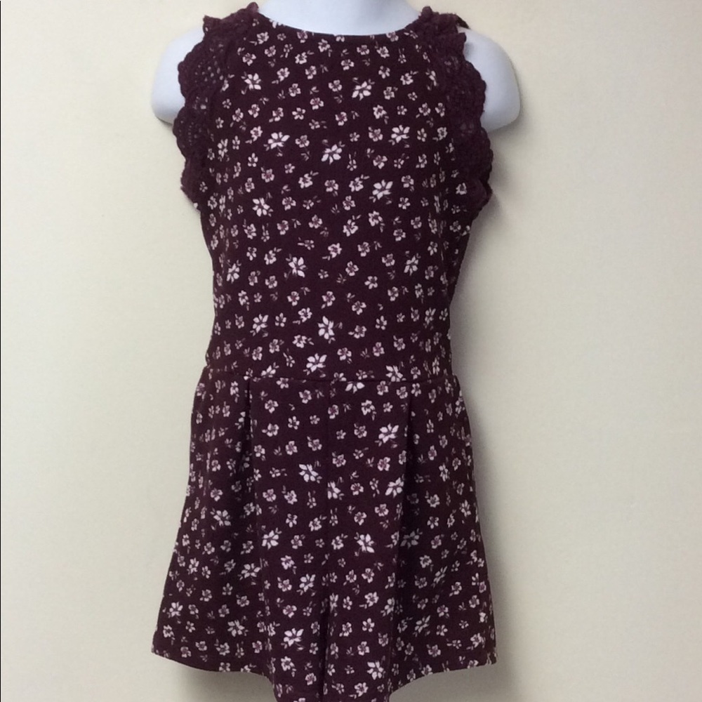 Art Class floral romper. Size XS (4-5)